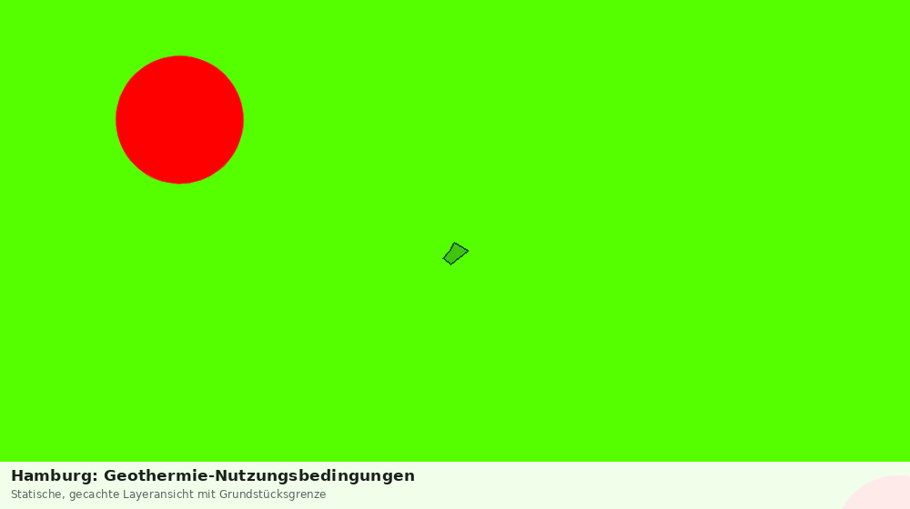 Statische Kartenansicht: Hamburg: Geothermie-Nutzungsbedingungen