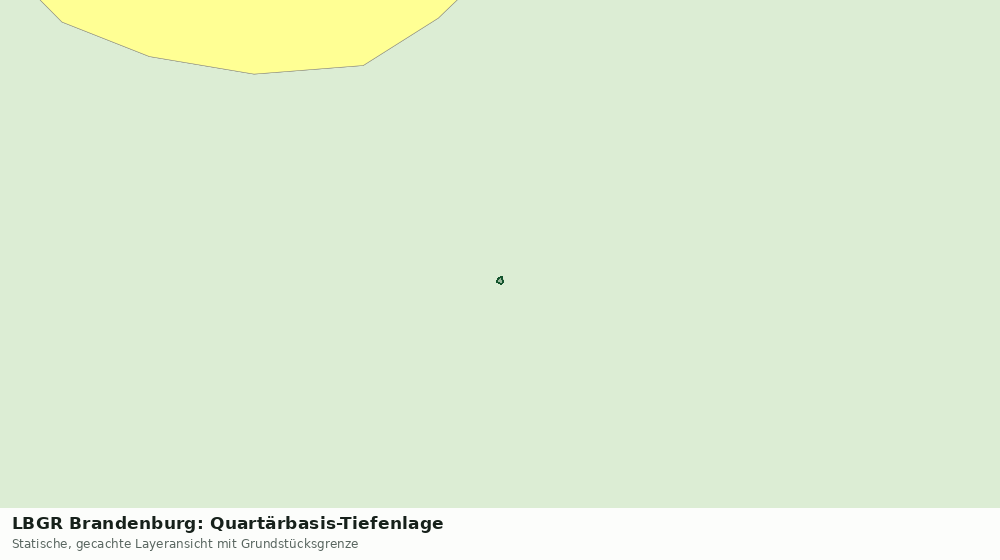 Statische Kartenansicht: LBGR Brandenburg: Quartärbasis-Tiefenlage