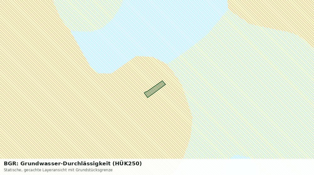 Statische Kartenansicht: BGR: Grundwasser-Durchlässigkeit (HÜK250)