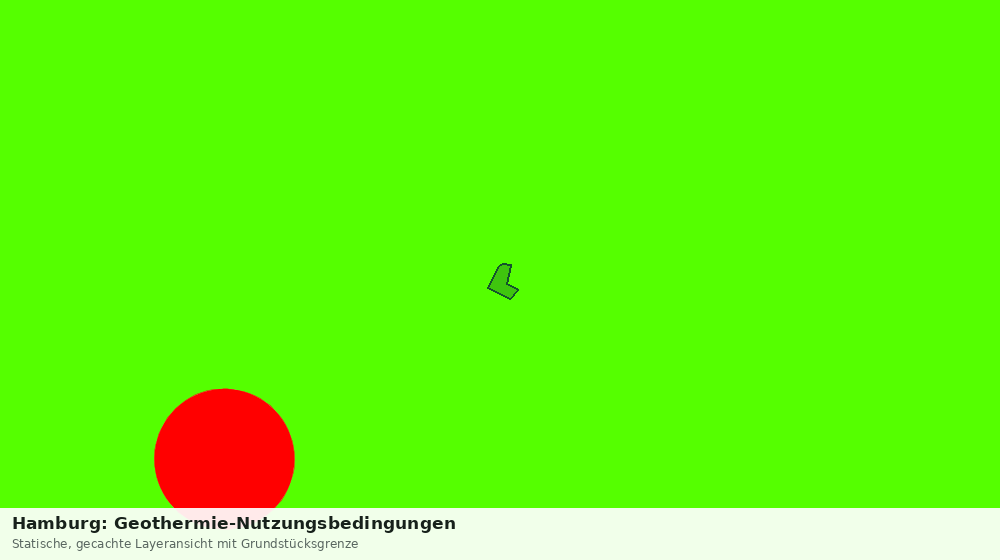 Statische Kartenansicht: Hamburg: Geothermie-Nutzungsbedingungen