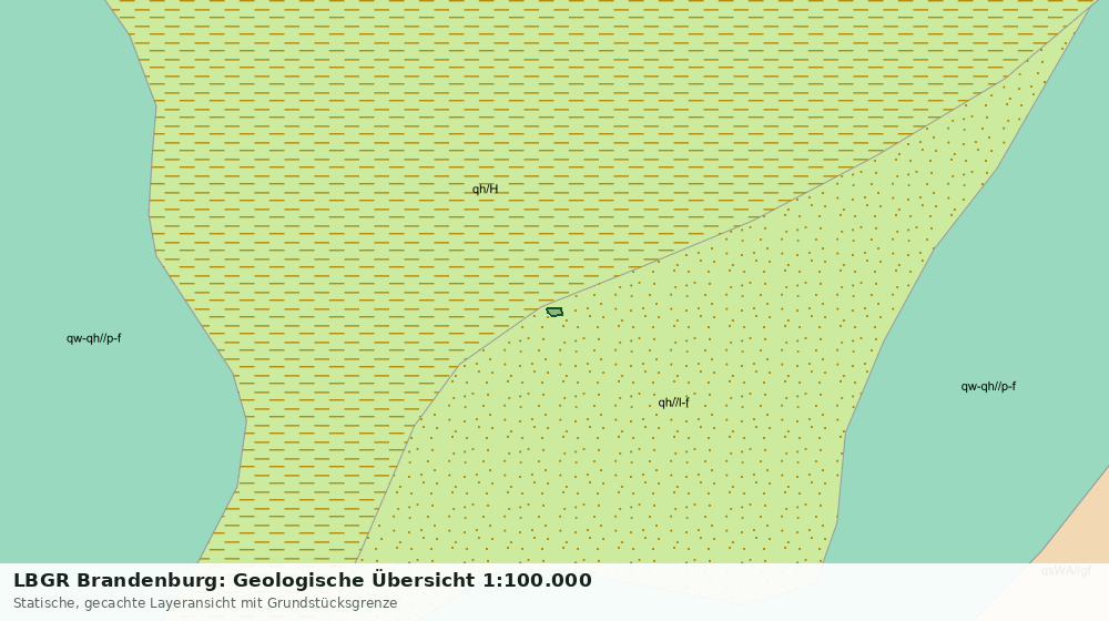 Statische Kartenansicht: LBGR Brandenburg: Geologische Übersicht 1:100.000