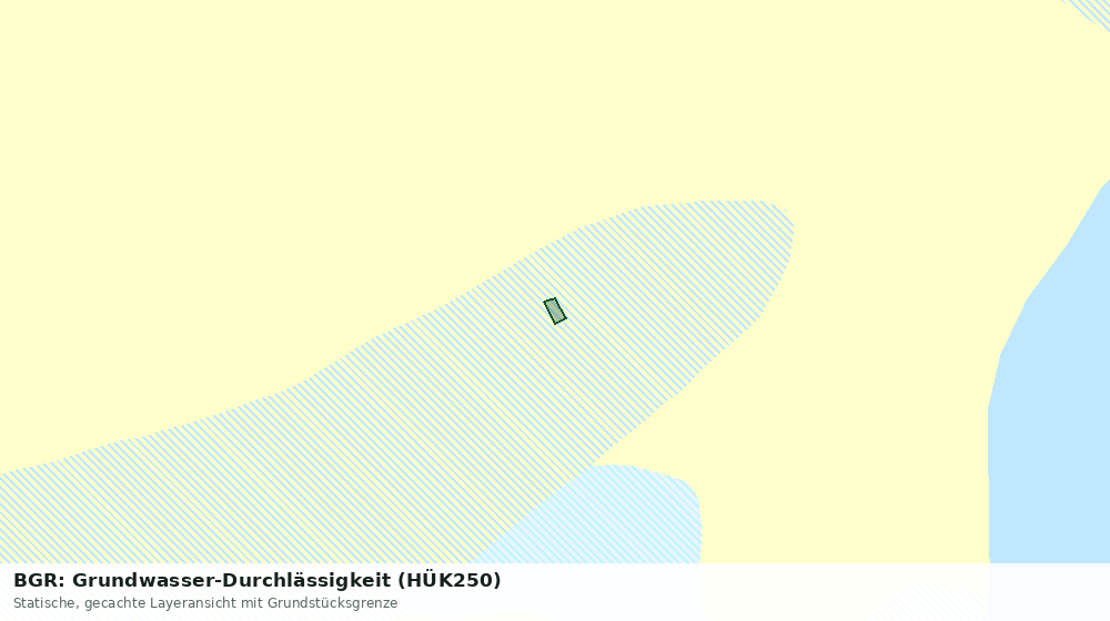 Statische Kartenansicht: BGR: Grundwasser-Durchlässigkeit (HÜK250)