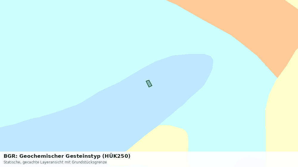 Statische Kartenansicht: BGR: Geochemischer Gesteinstyp (HÜK250)