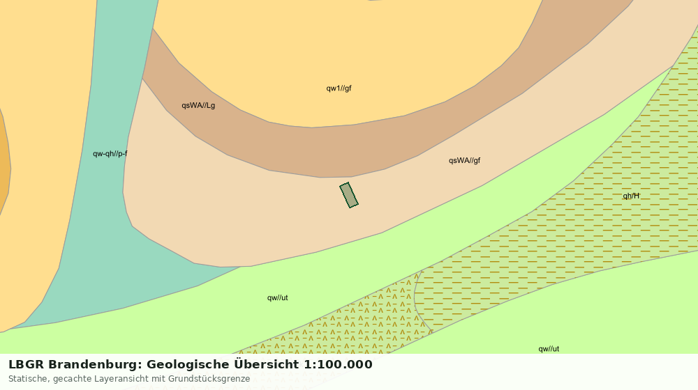 Statische Kartenansicht: LBGR Brandenburg: Geologische Übersicht 1:100.000