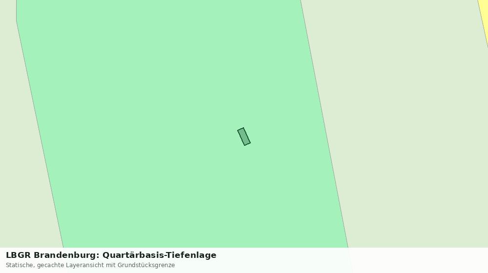 Statische Kartenansicht: LBGR Brandenburg: Quartärbasis-Tiefenlage