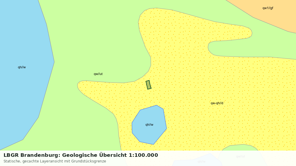 Statische Kartenansicht: LBGR Brandenburg: Geologische Übersicht 1:100.000