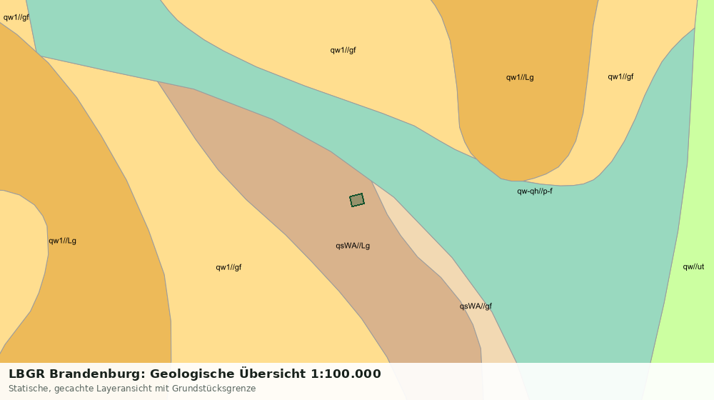 Statische Kartenansicht: LBGR Brandenburg: Geologische Übersicht 1:100.000