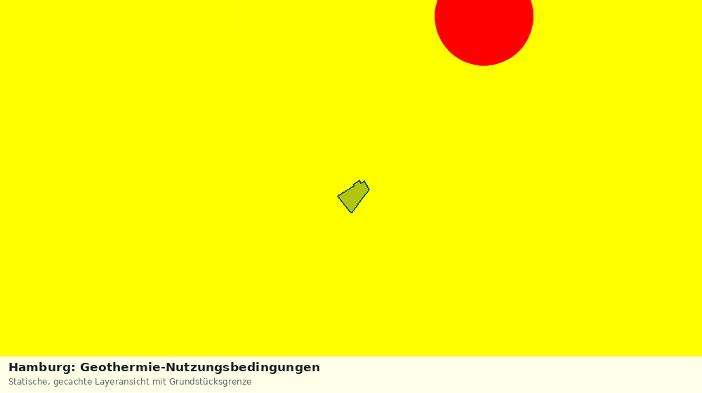 Statische Kartenansicht: Hamburg: Geothermie-Nutzungsbedingungen