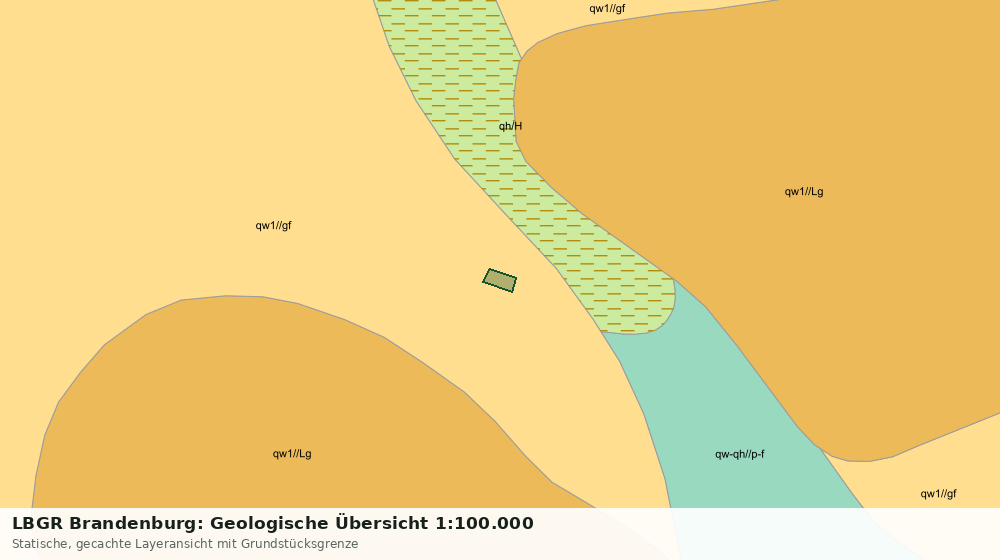 Statische Kartenansicht: LBGR Brandenburg: Geologische Übersicht 1:100.000