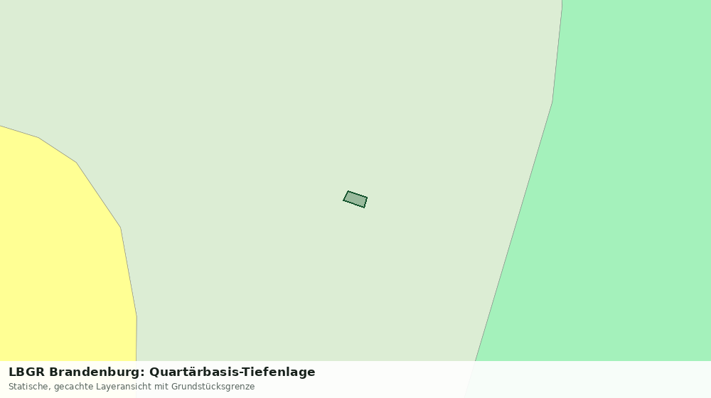 Statische Kartenansicht: LBGR Brandenburg: Quartärbasis-Tiefenlage