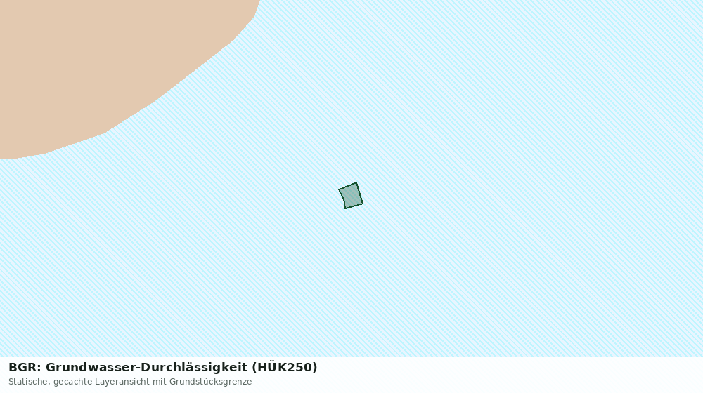 Statische Kartenansicht: BGR: Grundwasser-Durchlässigkeit (HÜK250)