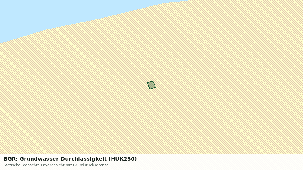 Statische Kartenansicht: BGR: Grundwasser-Durchlässigkeit (HÜK250)