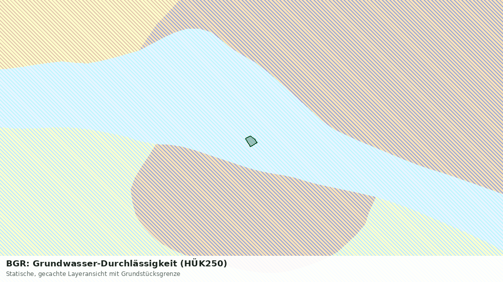 Statische Kartenansicht: BGR: Grundwasser-Durchlässigkeit (HÜK250)