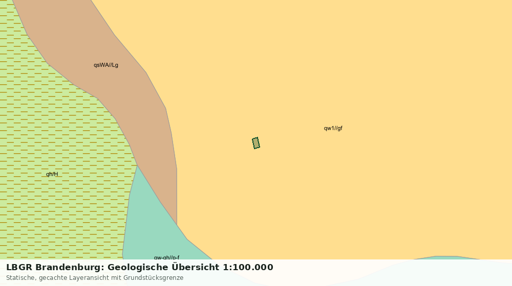 Statische Kartenansicht: LBGR Brandenburg: Geologische Übersicht 1:100.000