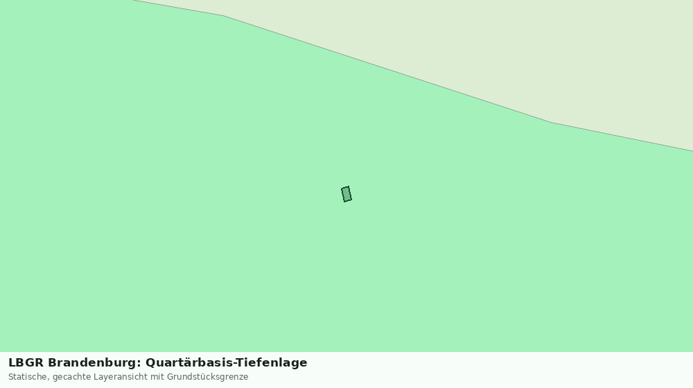 Statische Kartenansicht: LBGR Brandenburg: Quartärbasis-Tiefenlage