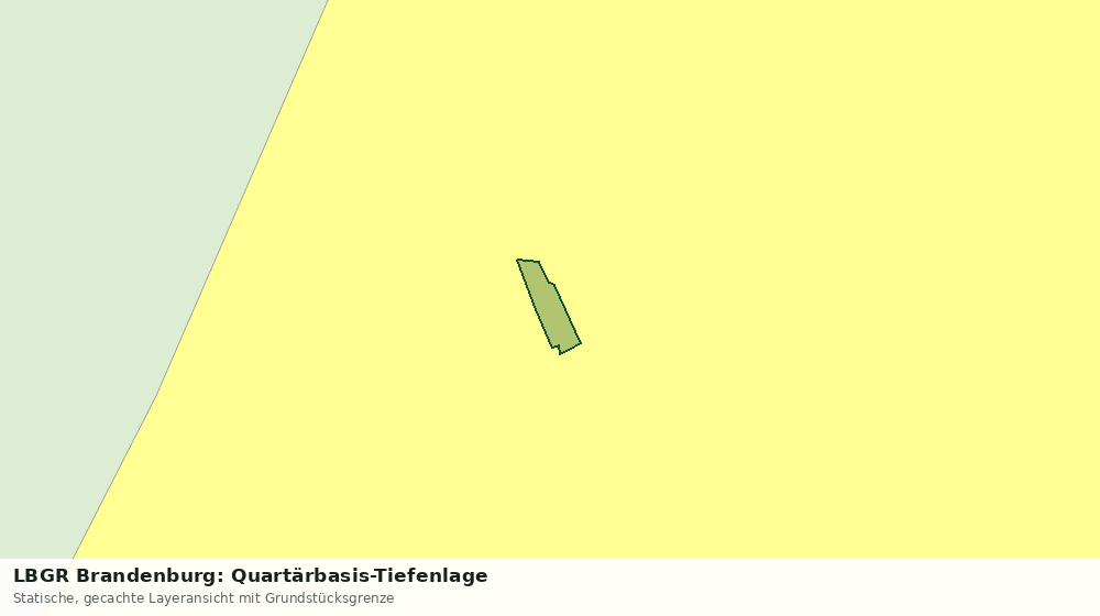 Statische Kartenansicht: LBGR Brandenburg: Quartärbasis-Tiefenlage