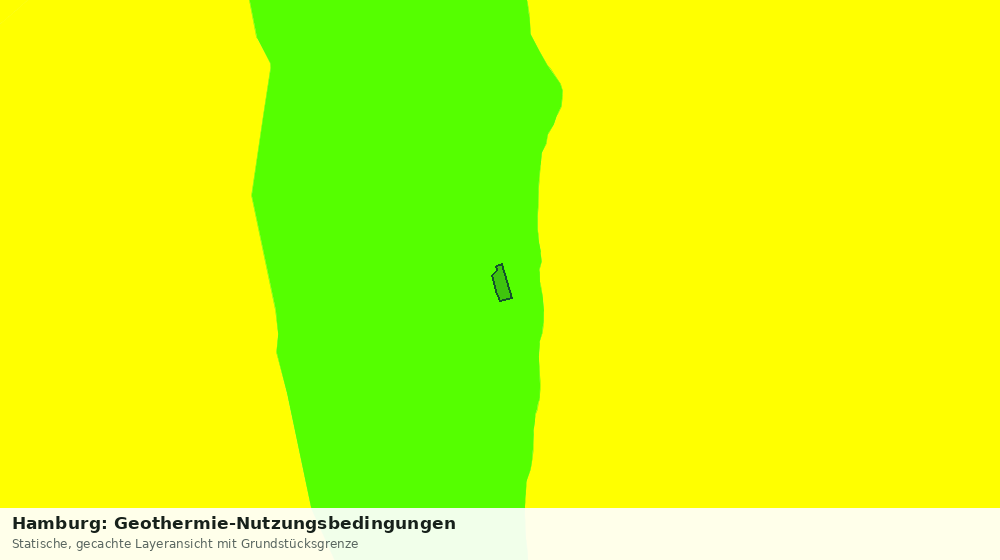 Statische Kartenansicht: Hamburg: Geothermie-Nutzungsbedingungen