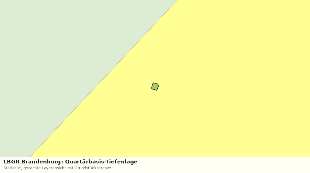 Statische Kartenansicht: LBGR Brandenburg: Quartärbasis-Tiefenlage