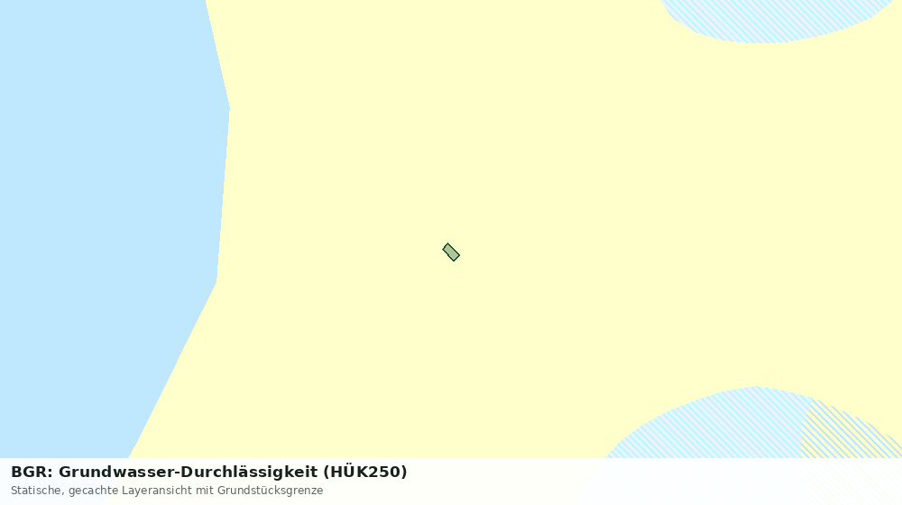 Statische Kartenansicht: BGR: Grundwasser-Durchlässigkeit (HÜK250)