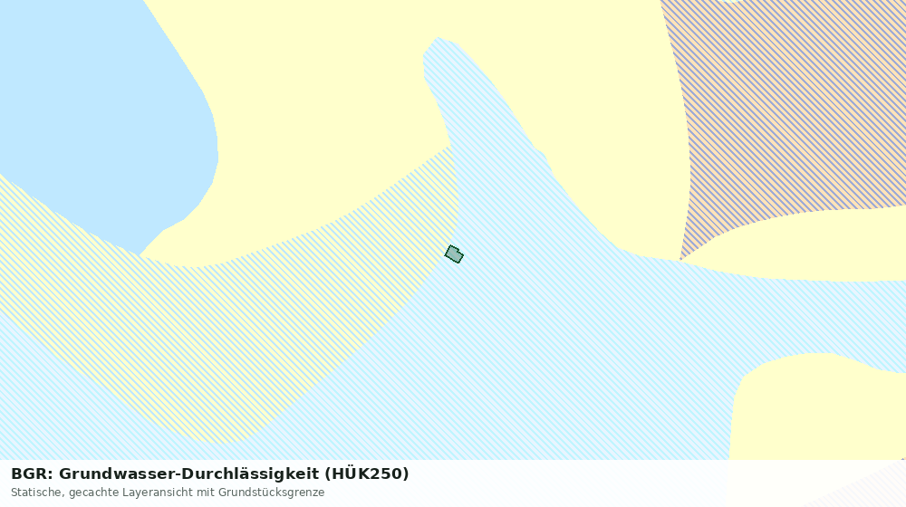 Statische Kartenansicht: BGR: Grundwasser-Durchlässigkeit (HÜK250)