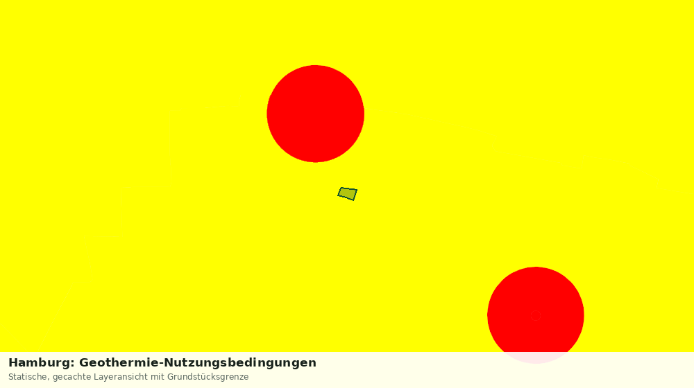Statische Kartenansicht: Hamburg: Geothermie-Nutzungsbedingungen