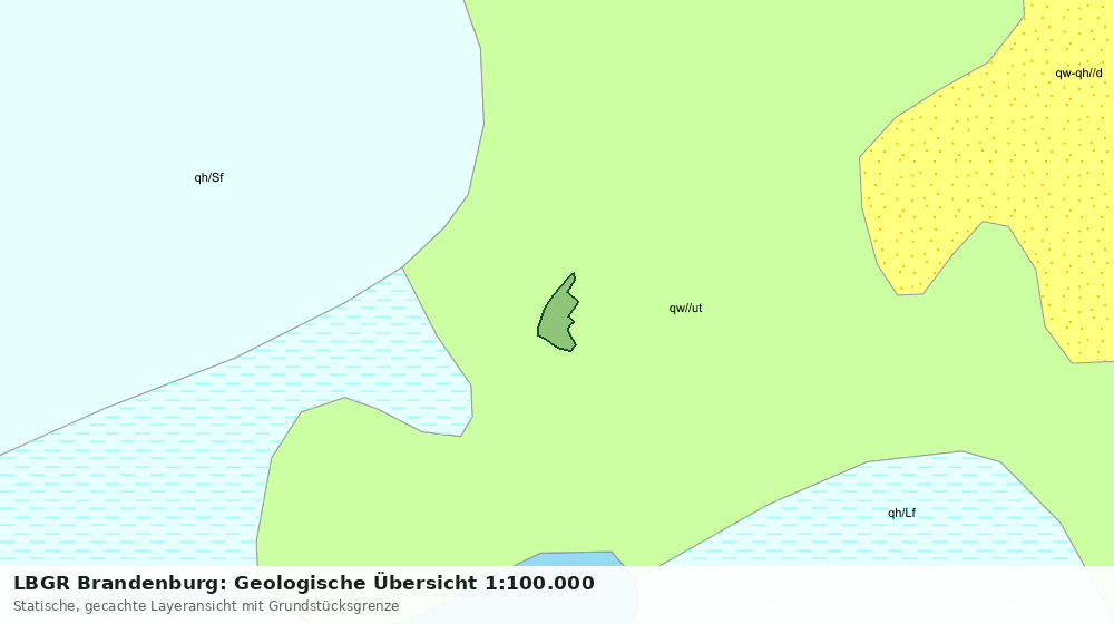 Statische Kartenansicht: LBGR Brandenburg: Geologische Übersicht 1:100.000
