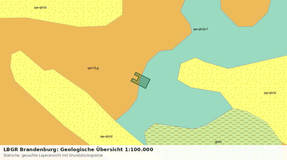 Statische Kartenansicht: LBGR Brandenburg: Geologische Übersicht 1:100.000