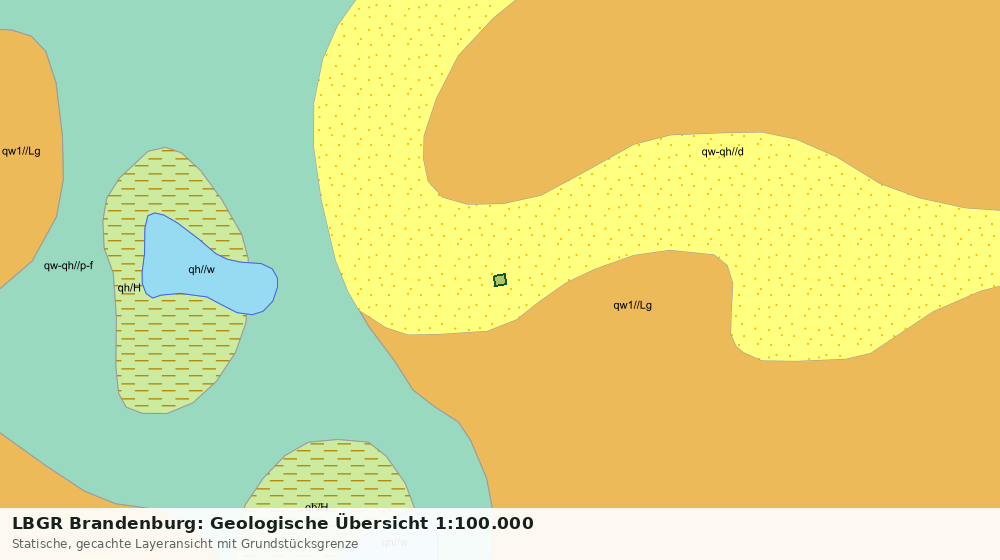 Statische Kartenansicht: LBGR Brandenburg: Geologische Übersicht 1:100.000