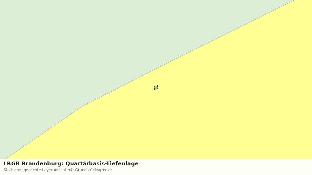 Statische Kartenansicht: LBGR Brandenburg: Quartärbasis-Tiefenlage