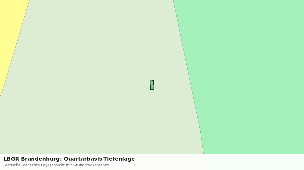 Statische Kartenansicht: LBGR Brandenburg: Quartärbasis-Tiefenlage
