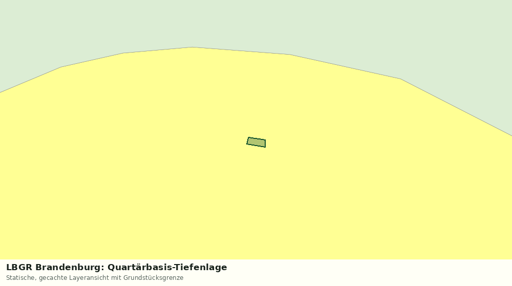Statische Kartenansicht: LBGR Brandenburg: Quartärbasis-Tiefenlage