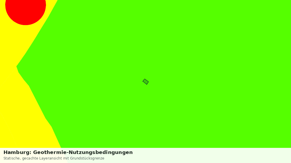 Statische Kartenansicht: Hamburg: Geothermie-Nutzungsbedingungen
