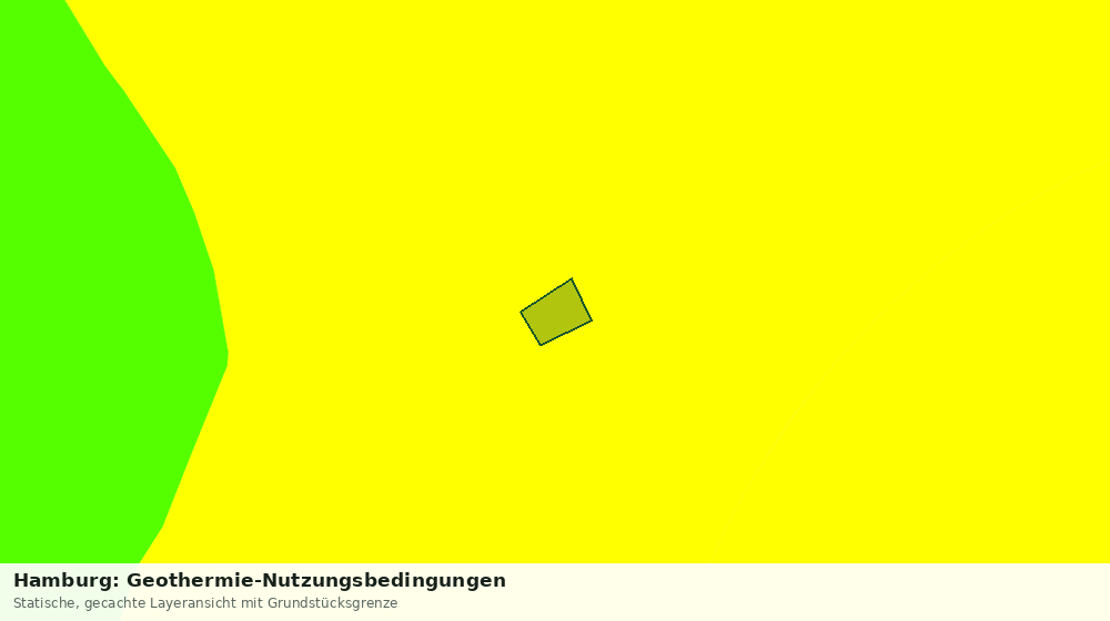 Statische Kartenansicht: Hamburg: Geothermie-Nutzungsbedingungen