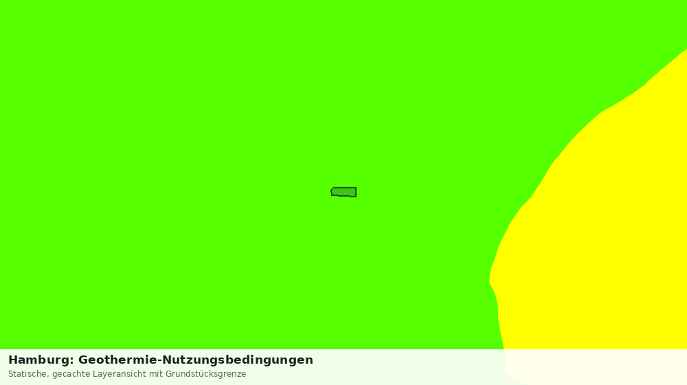 Statische Kartenansicht: Hamburg: Geothermie-Nutzungsbedingungen