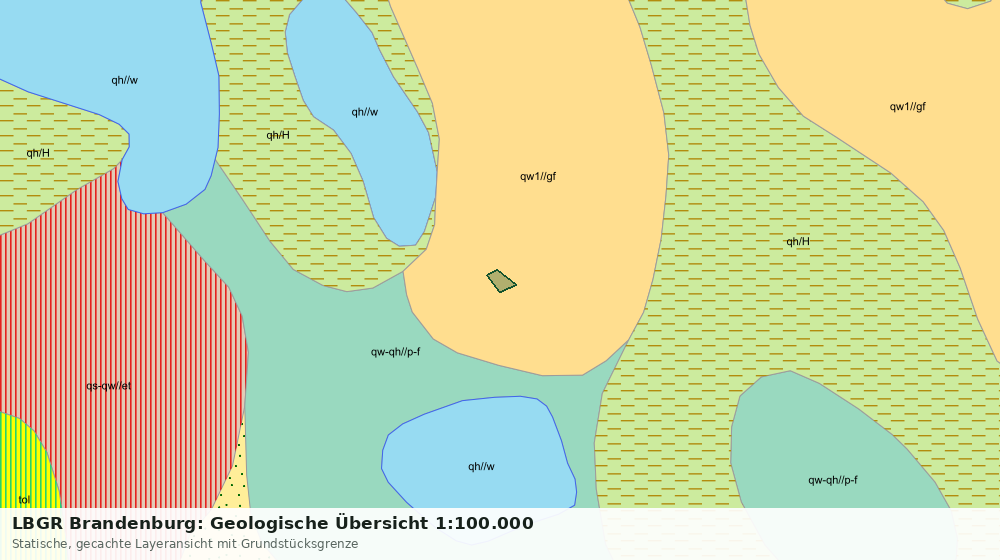 Statische Kartenansicht: LBGR Brandenburg: Geologische Übersicht 1:100.000