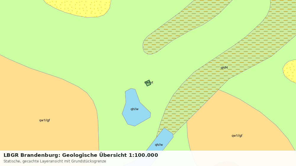 Statische Kartenansicht: LBGR Brandenburg: Geologische Übersicht 1:100.000