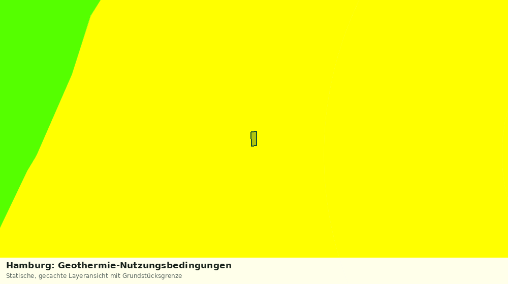 Statische Kartenansicht: Hamburg: Geothermie-Nutzungsbedingungen