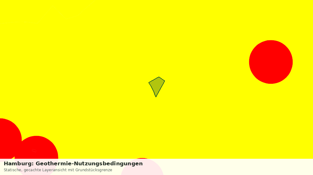 Statische Kartenansicht: Hamburg: Geothermie-Nutzungsbedingungen