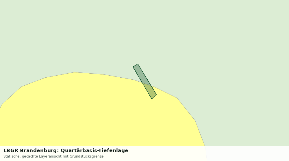 Statische Kartenansicht: LBGR Brandenburg: Quartärbasis-Tiefenlage