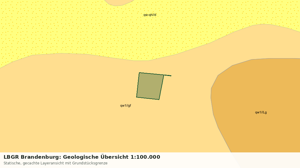 Statische Kartenansicht: LBGR Brandenburg: Geologische Übersicht 1:100.000
