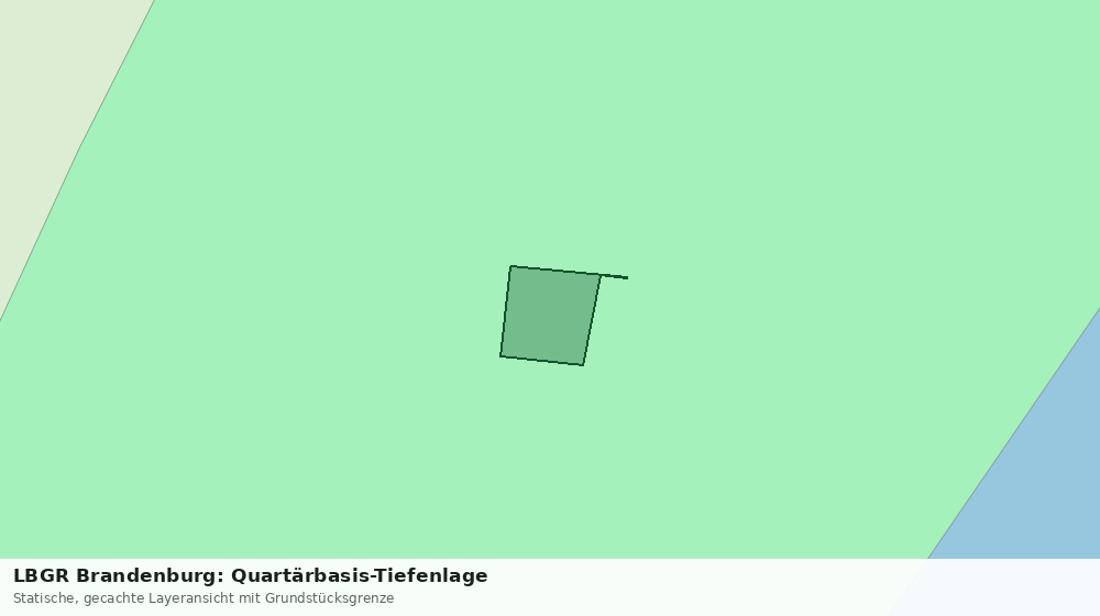 Statische Kartenansicht: LBGR Brandenburg: Quartärbasis-Tiefenlage