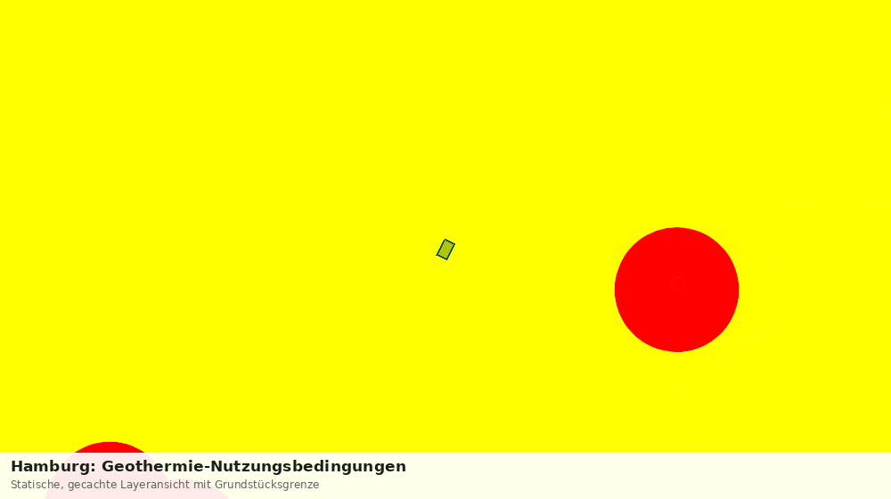 Statische Kartenansicht: Hamburg: Geothermie-Nutzungsbedingungen