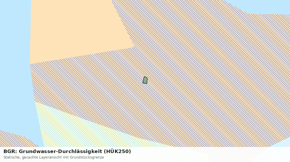 Statische Kartenansicht: BGR: Grundwasser-Durchlässigkeit (HÜK250)