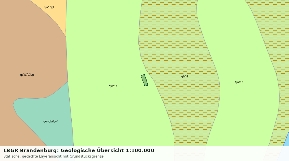 Statische Kartenansicht: LBGR Brandenburg: Geologische Übersicht 1:100.000