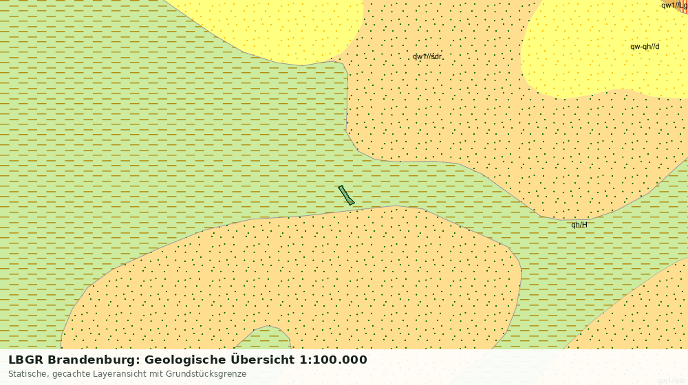 Statische Kartenansicht: LBGR Brandenburg: Geologische Übersicht 1:100.000