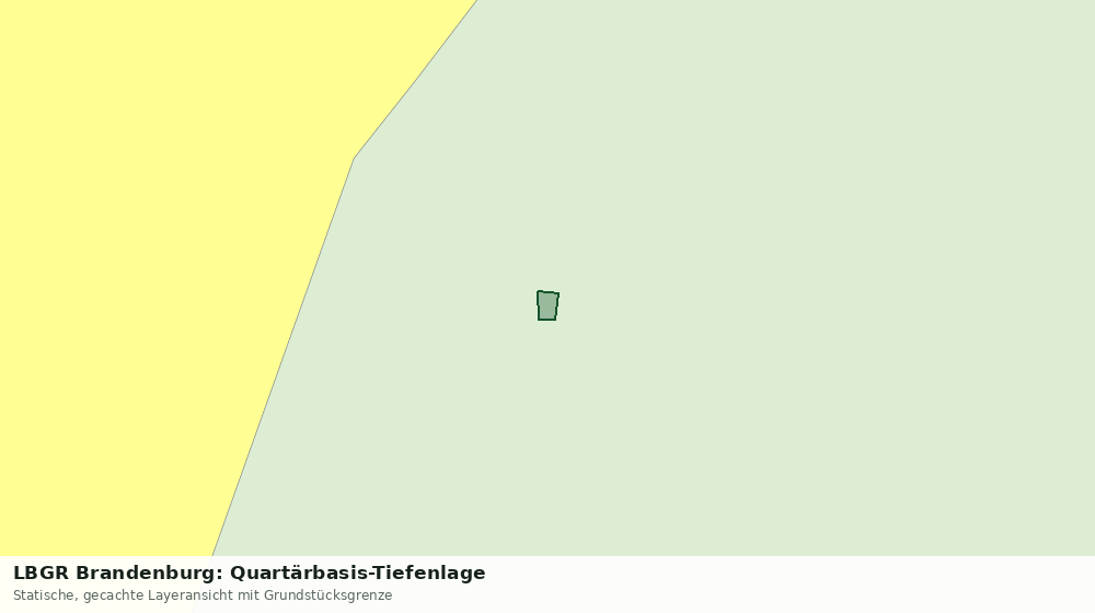 Statische Kartenansicht: LBGR Brandenburg: Quartärbasis-Tiefenlage