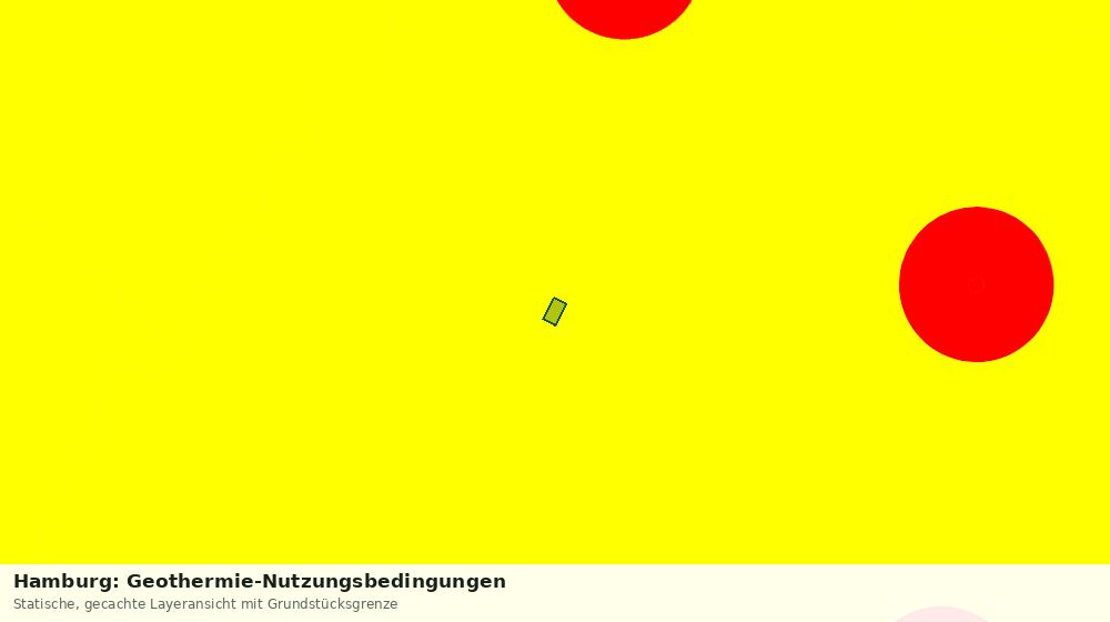 Statische Kartenansicht: Hamburg: Geothermie-Nutzungsbedingungen