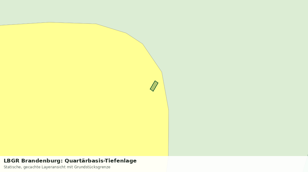 Statische Kartenansicht: LBGR Brandenburg: Quartärbasis-Tiefenlage