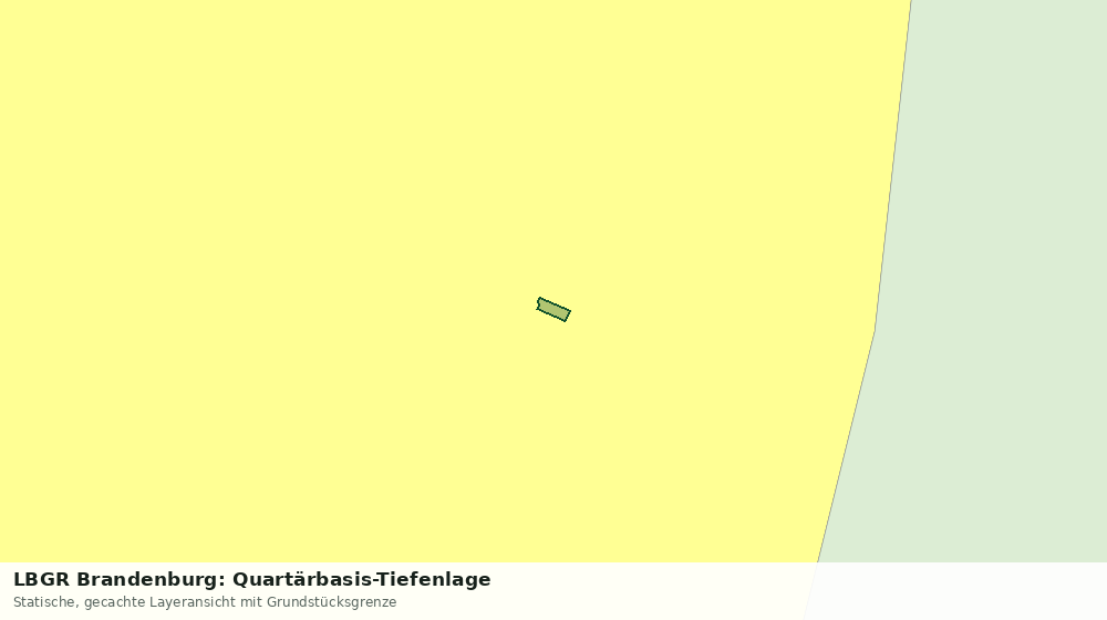 Statische Kartenansicht: LBGR Brandenburg: Quartärbasis-Tiefenlage