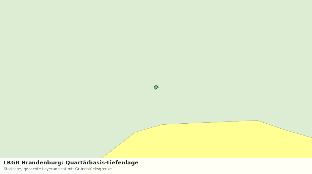Statische Kartenansicht: LBGR Brandenburg: Quartärbasis-Tiefenlage